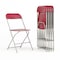 Flash Furniture Hercules Series Plastic Folding Chair Red - 6 LB Weight Capacity Comfortable Event Chair-Lightweight Folding Chair, PK6 6-LE-L-3-RED-GG - alternate 1